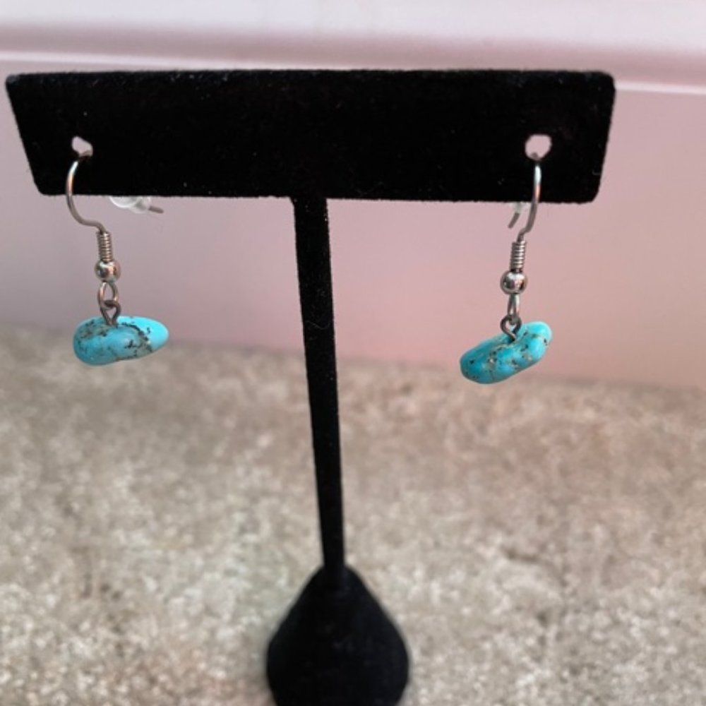 Turquoise pierced earrings, NWOT